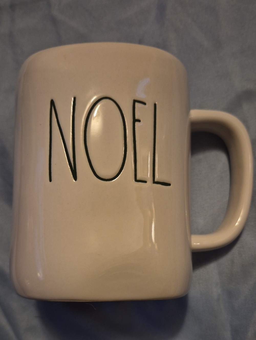 Rae Dunn NOEL Holiday Mug in Cream with Black Lettering